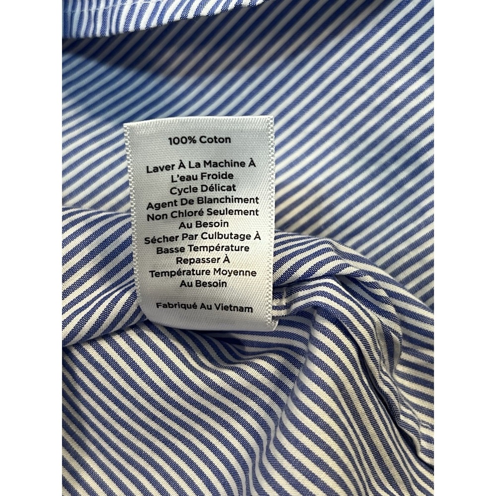 Talbots Blue and White Striped Top - Picture 7 of 7